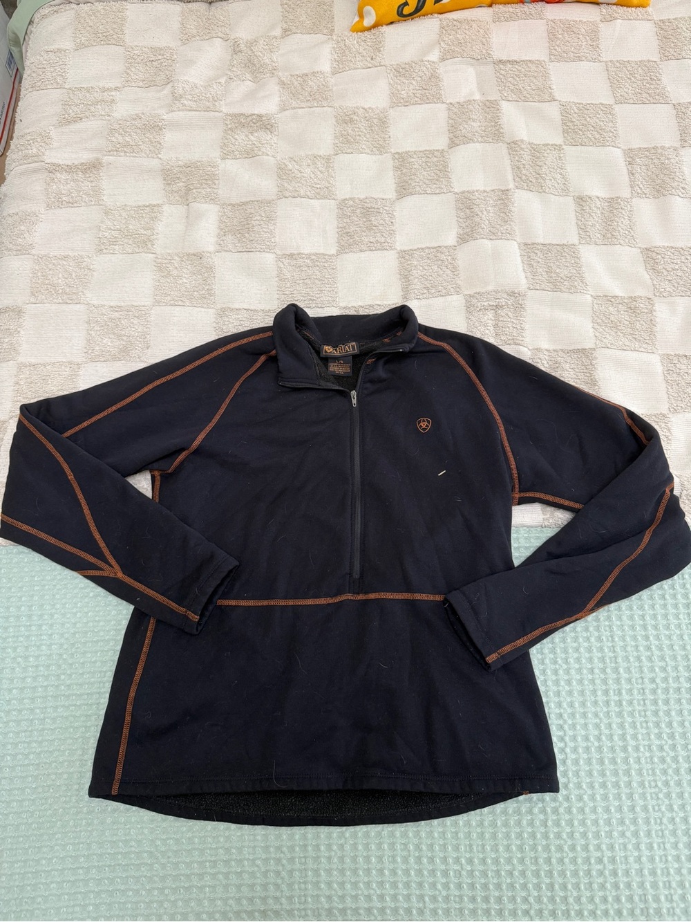 Ariat Women's‎ Fleece-Lined Quarter-Zip Pullover size L